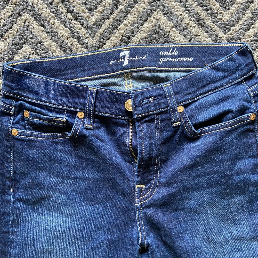 7 For All Mankind Gwenevere skinny ankle jeans, 26
